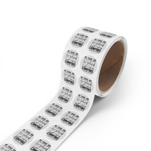 Round Sticker Labels - 1&quot;x1&quot; and 2&quot;x2&quot; - Glossy BOPP Material - Durable ... - £67.36 GBP+