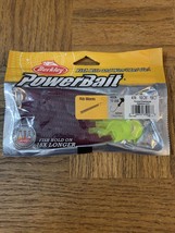 Berkley Power 4&quot; Rib Worm Purple Chartreuse 1ea 10ct pk-BRAND NEW-SHIPS ... - $18.69