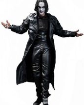 Men&#39;s Steampunk Gothic The Crow Eric Draven Leather Trench Coat Jacket  - £78.65 GBP