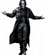 Men's Steampunk Gothic The Crow Eric Draven Leather Trench Coat Jacket  - $99.99