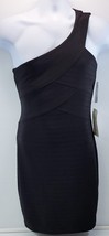 AR) Guess Los Angeles Single One-Shoulder Strap Black Minidress Size 4 - £66.21 GBP