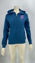 Peloton Womens Ultimate Fleece Full Zip Blue Hoodie, Size Small - $44.55