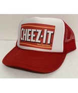 Vintage Cheez-it Trucker Hat  snapback Unworn Red Cap Party Hat Summer S... - $339.58 MXN