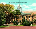 Vtg Linen Postcard Fitzgerald Georgia GA - Ben Hill County Court House -... - $6.88