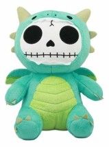 Larger Furry Bones Skeleton Teal Scorchie Dragon Plush Toy Doll Collectible - £22.30 GBP