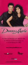 Donny &amp; Marie @ Flamingo Las Vegas Promo Card - £1.52 GBP