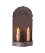 Colonial  Tin Wall Sconce 2-Light Colonial  Metal Taper Candle Holder - $746.34 MXN