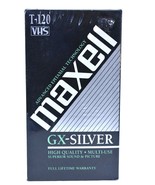Maxell Blank VHS Video Cassette GX-Silver T-120 6 Hour High Quality Tape - $12.11 CAD