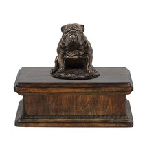 Exclusive Urn for dog’s ashes with a Bulldog, English Bulldog sitting statue, AR - £161.46 GBP