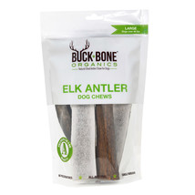 Buck Bone Organics Elk Antler Dog Chews, Large, 3-4 Count - £66.39 GBP