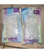 scunci Polyband Elastic Hair Ties, Reusable Pouch, CLEAR, 500 pcs x 2 = ... - $9.89