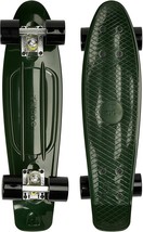 RIDGE Unisex Komplettes Skateboard 22&quot; Mini Cruiser Sport Grün Länge 56CM - £35.22 GBP