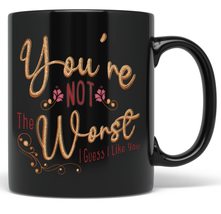 PixiDoodle Funny Valentine Coffee Mug - Not The Worst Galentines Day Valentines  - £20.77 GBP+
