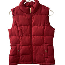 Charter Club Women&#39;s Size S  Vest Red Puffy Sleeveless Winter Fall - £17.05 GBP