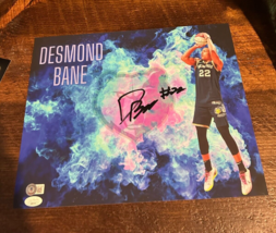 Desmond Bane Signed Memphis Grizzlies 11x14 Photo W/ Beckett &amp; JSA COA - £98.75 GBP