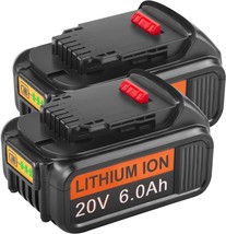 Aryee 2Pack 20V 6.0Ah Replacement For Dewalt Battery Compatible With Dew... - $71.93