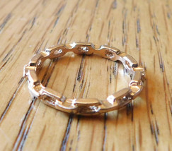 Gold Tone Size 6.25 Chain Stacking Ring - £10.07 GBP