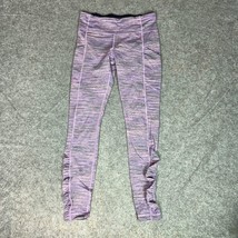 Lululemon Womens Leggings 8 Pants Purple Gray Mid Rise Stretch Speed Tight IV - $24.98