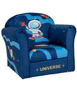 Toddler Upholstered Armchair with Solid Wooden Frame and High-density Sp... - £87.57 GBP