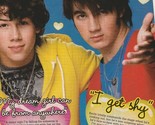 Jonas Brothers Miley Cyrus teen magazine pinup clipping Tiger Beat pix Bop - $1.50