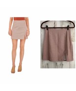 1 State Step Into Fall Mini Skirt 0 (25x16.5) Ginger Orange Plaid Side Slit - £16.31 GBP