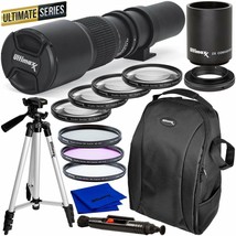 Ultimaxx High-Power 500Mm/1000Mm F/8 For Nikon Dslrs With Filter Kits + Backpack - $172.99