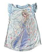 Disney Frozen Toddler Girls Nightgown 3T Pajamas Elsa Short Sleeve Blue ... - $9.89