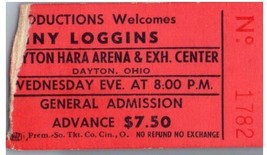 Kenny Loggins Ticket Stub September 5 1978 Hara Arena Dayton Ohio - £27.68 GBP