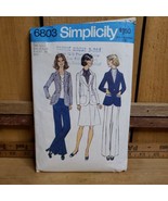 Vintage 1974 Simplicity 6803 Pattern Misses Unlined Suit &amp; Pants sz 18 /... - $25.24