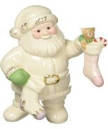 Lenox 2017 Santa Figurine Ornament Santa's Stockings Teddy Bear Christma... - $22.00
