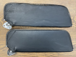 1970-1981 Camaro Firebird Black Sun Visor Set Driver &amp; Passenger Vinyl G... - $69.29