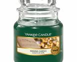 Yankee Candle Singing Carols Tea Light Scented, Large jar Candle, Dark G... - £29.10 GBP