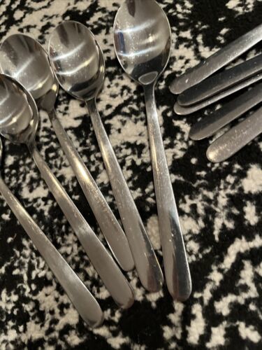 5 IKEA FORNUFT Stainless Steel Flatware Soup Spoons Republic Of China - $18.32