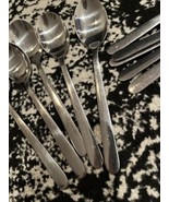 5 IKEA FORNUFT Stainless Steel Flatware Soup Spoons Republic Of China - £14.47 GBP