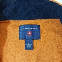 Saddlebred Men's Orange 1/2 Zip Pullover Fleece Sweatshirt Long Sleeve Size XL image 3