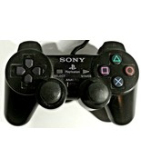 Sony Playstation 2 Black Controller SCPH-10010 OEM Dual Shock PS2 Authentic - £15.56 GBP