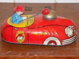 Vintage Fire Chief Superior Tin Pull Toy - €80,20 EUR