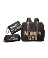 Anymom Mommy Diaper Bags Black 3 pcs Set Nappy Backpack Maternity Multif... - €107,61 EUR