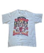 Chicago Bulls T Shirt 91 92 Champs Back To Back NBA Basketball Large Vtg - £31.61 GBP