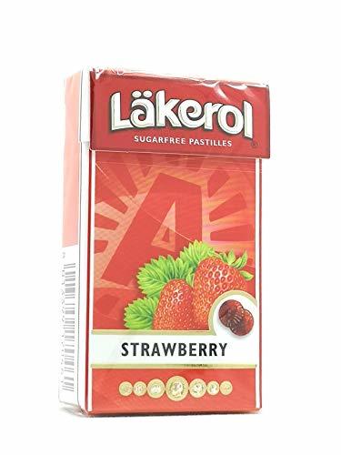 (20Pack) Lakerol Sugar Free Pastilles 27g (Strawberry Flavour)