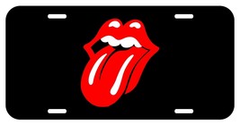 Rolling tongue stones Mouth License Plate truck car tag Metal Aluminum - £6.95 GBP