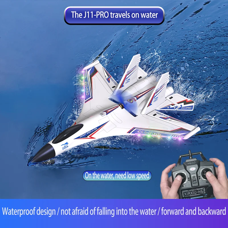 Rc Airplane Water Land And Air J11-Pro Remote Control Aircraft Brushless... - $167.66