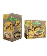 Sanissimo Salmas Salted Oven Baked Corn Crackers Round 216g + 8 Pk. 144g... - $34.79 CAD
