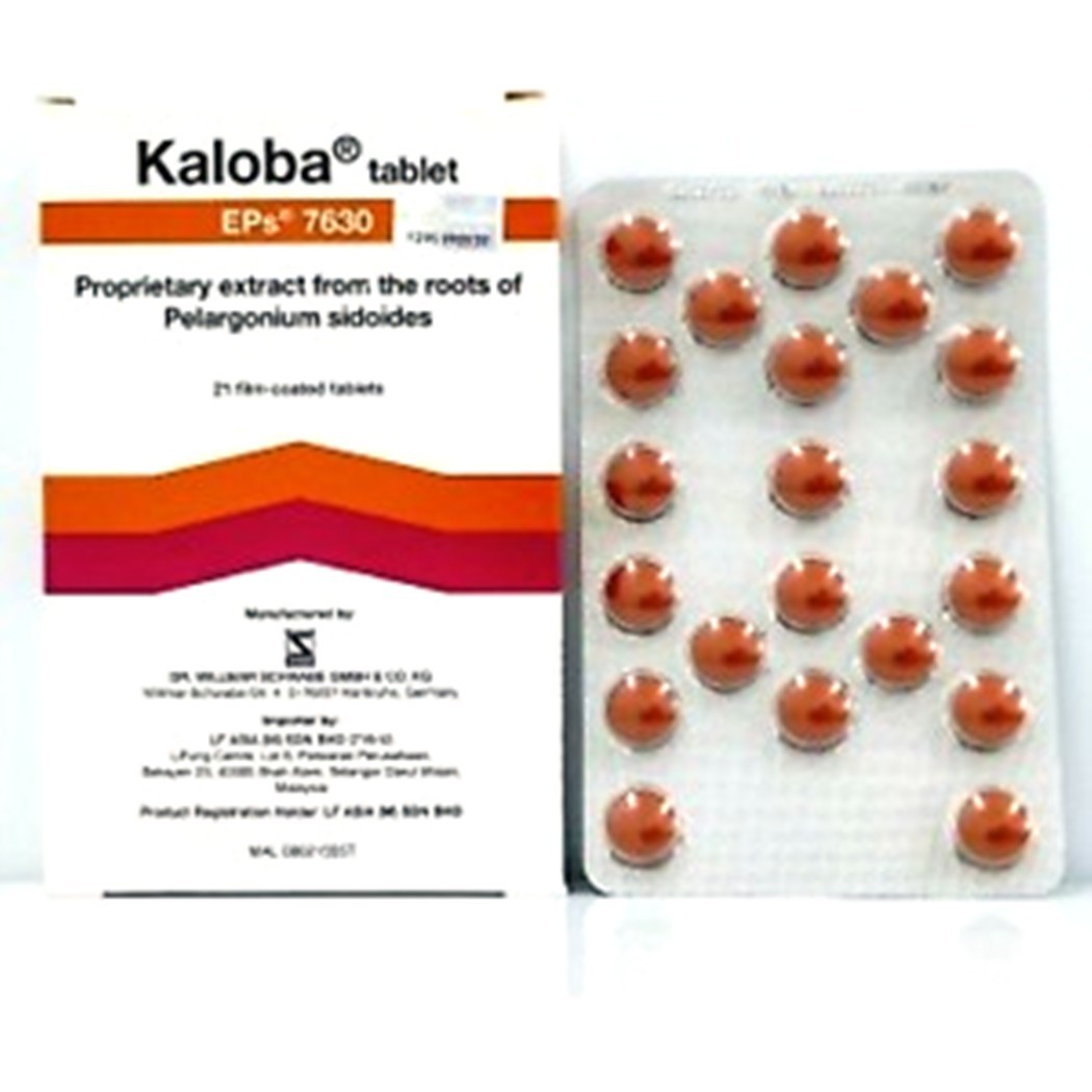 Primary image for 2 X KALOBA PELARGONIUM EPS 7630 FOR RELIEF OF COUGH AND COLD 21's DHL