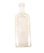 Vintage Clear Glass Medicine Bottle Long Neck Holds 8 Ounces - $9.99