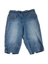 Westbound Womens Size 10 Petite Denim Blue Jean Capri Pants Elastic Waist - $11.88
