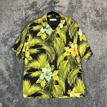 Tommy Bahama Hawaiian Shirt Mens Large Silk Fanau Floral Aloha Vacation Summer - £15.06 GBP