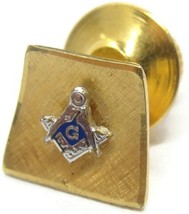 Masonic 14/20 Gold D-B Tie Tack Lapel Pin Vintage Men&#39;s Accessories - £38.69 GBP