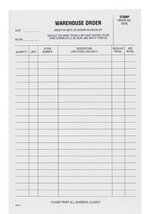 Centurion Warehouse Order Pad - $34.84 CAD