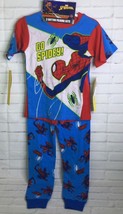 Disney Marvel Spider-Man Superhero 4 Piece Cotton Sleepwear Pajamas Boys Size 4 - £16.34 GBP